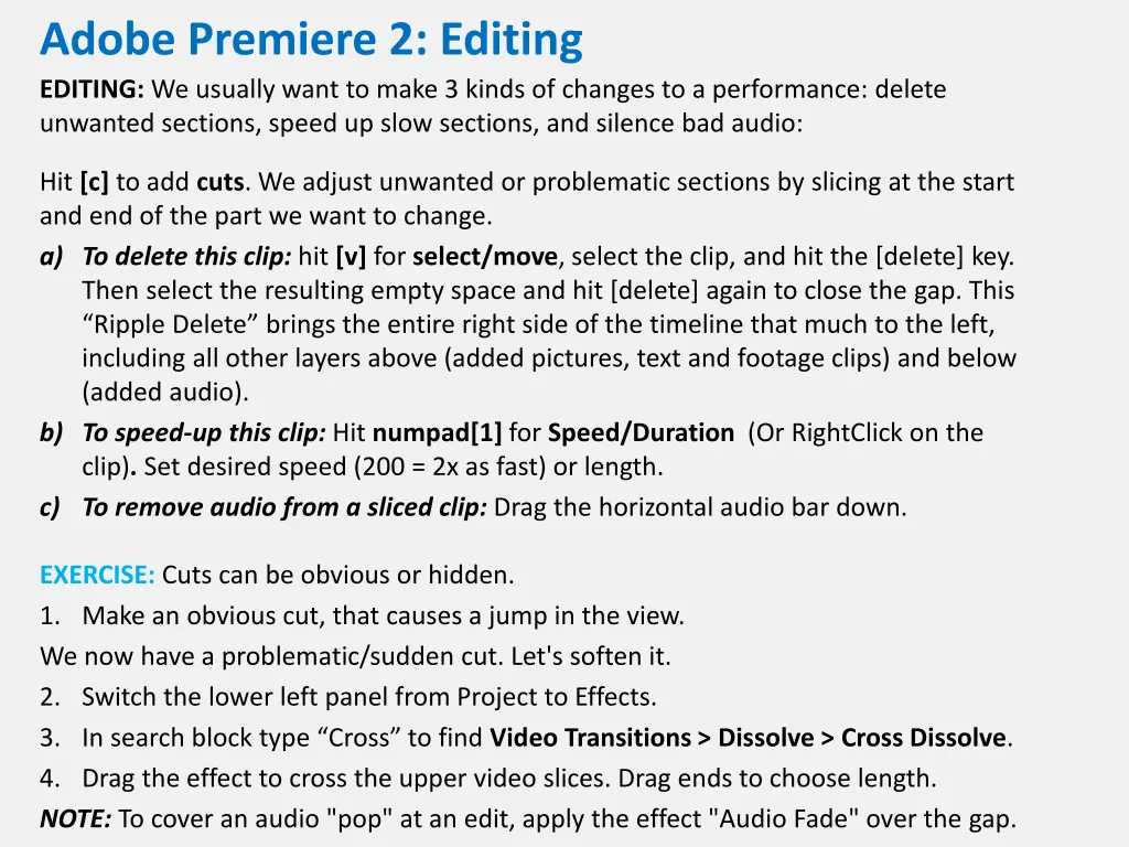adobe premiere 2 editing