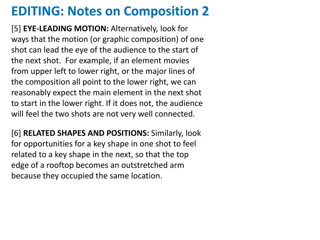 editing notes on composition 2
