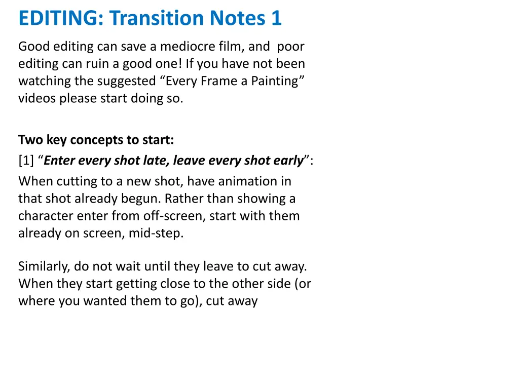 editing transition notes 1