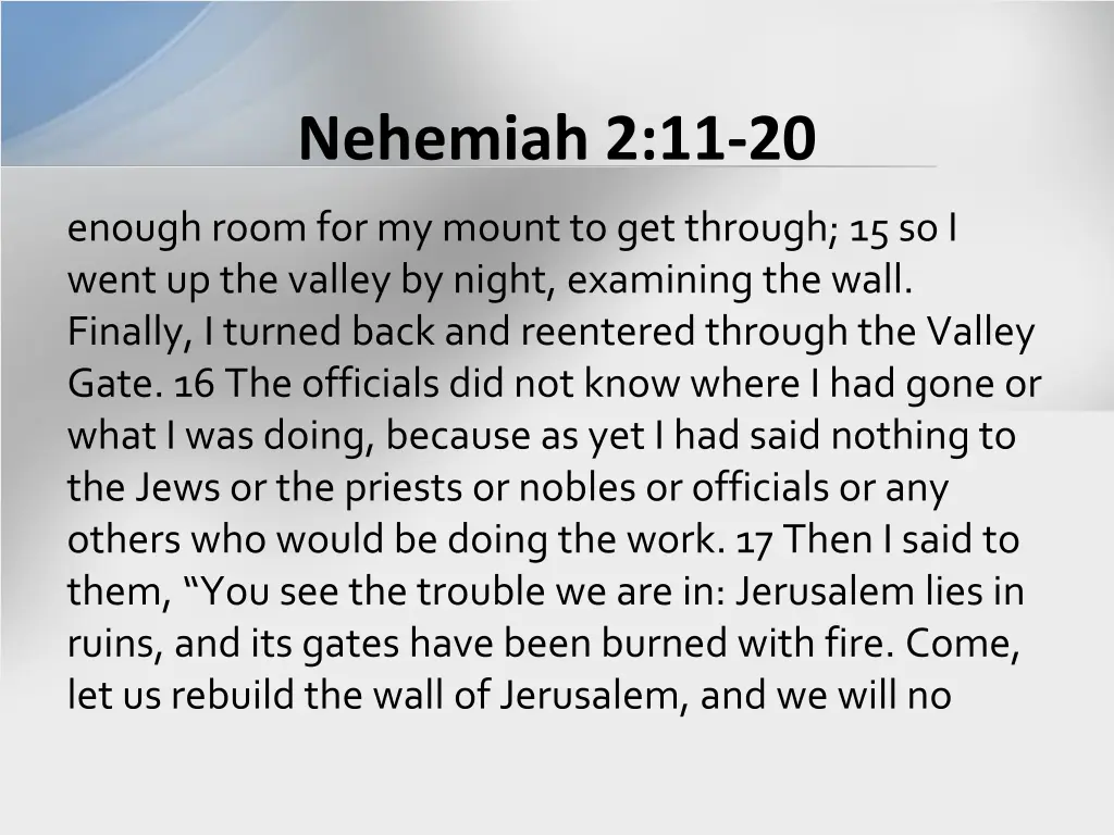 nehemiah 2 11 20 1