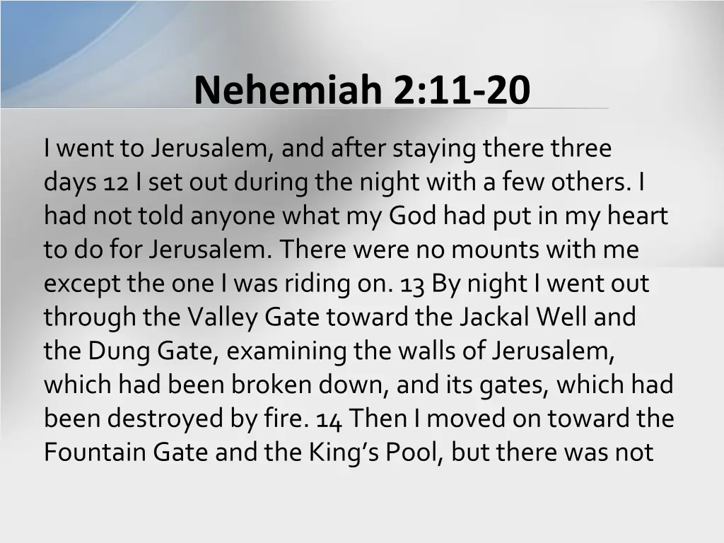 nehemiah 2 11 20