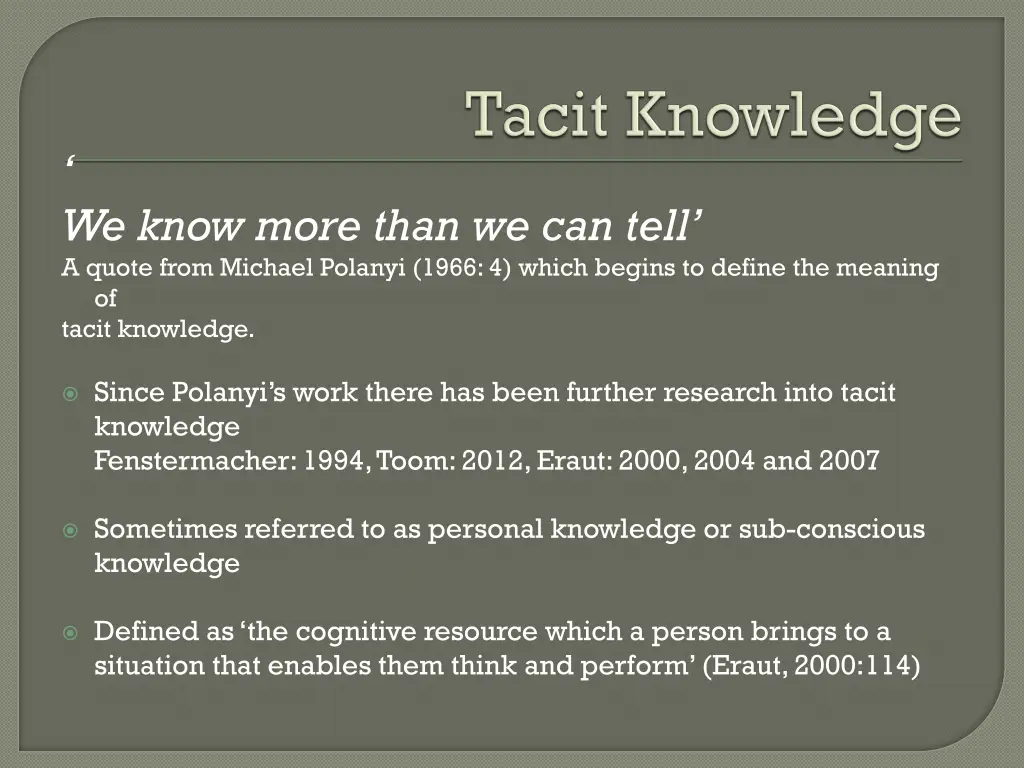 we know more than we can tell a quote from
