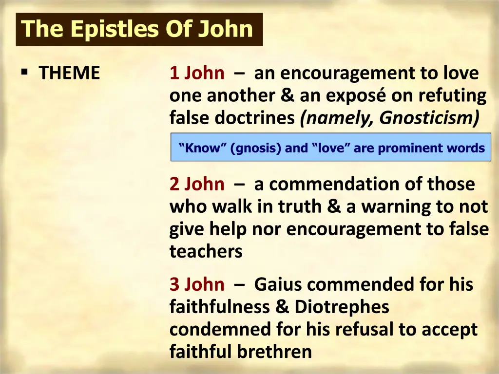 the epistles of john 1