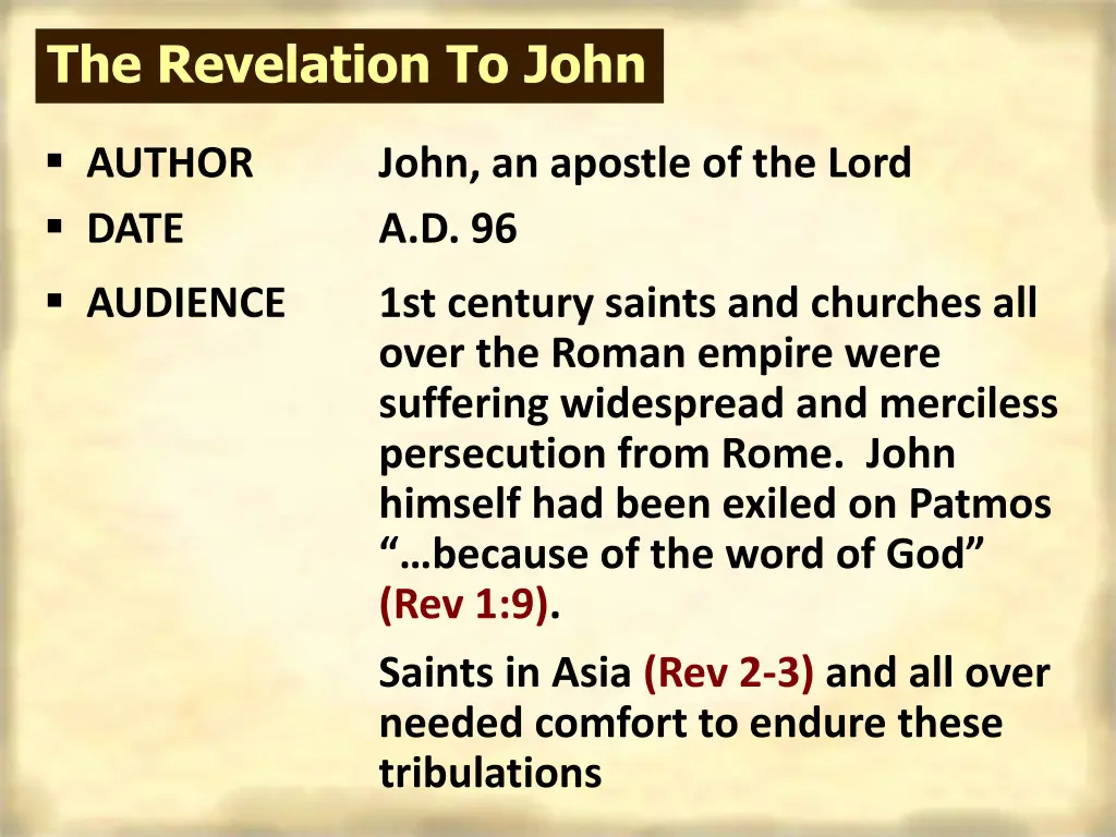 the revelation to john