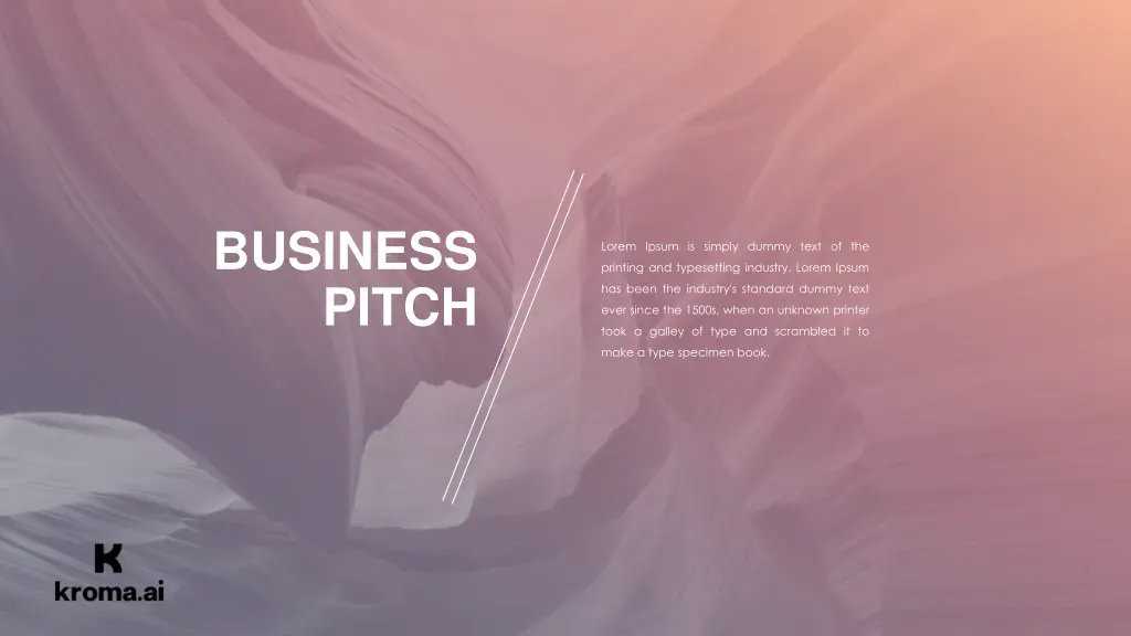 business pitch