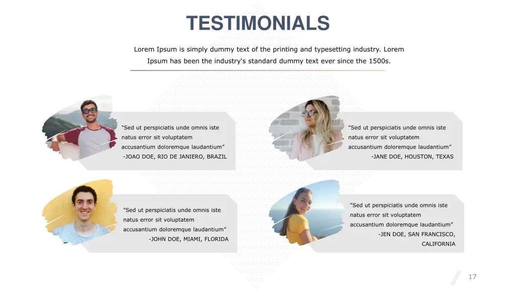 testimonials