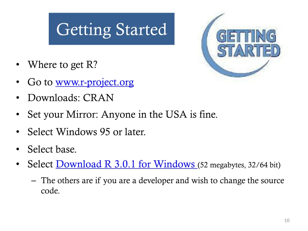 getting started