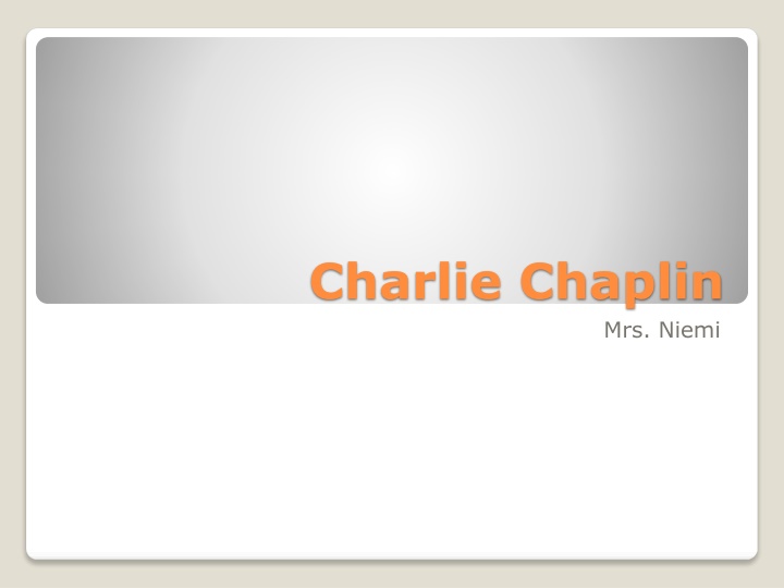 charlie chaplin