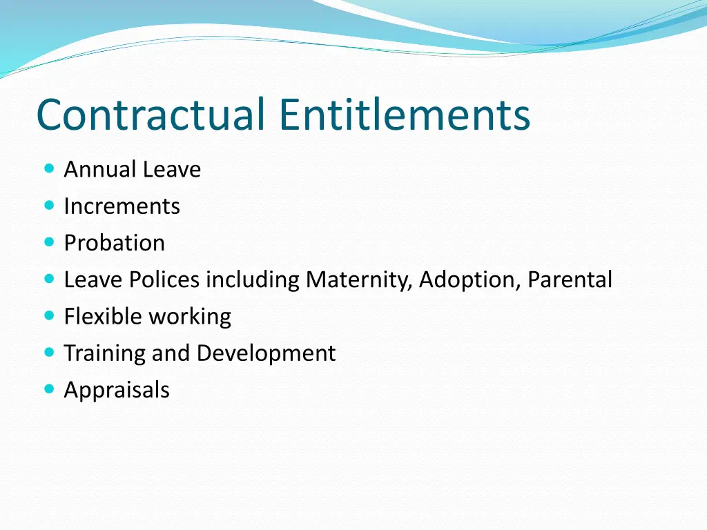 contractual entitlements