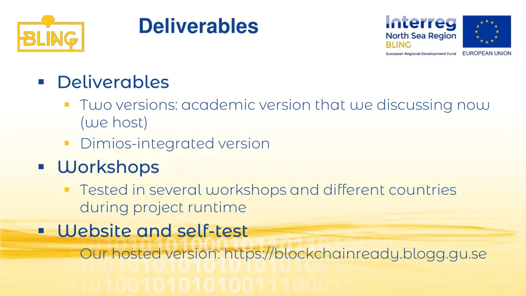 deliverables