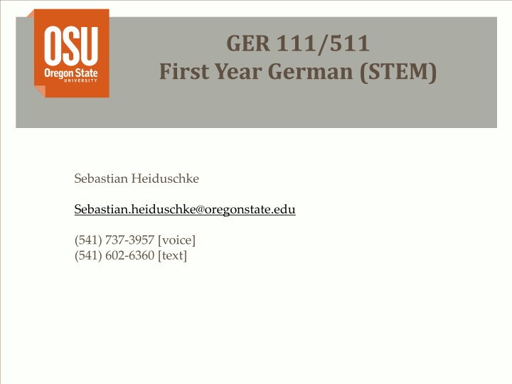 ger 111 511 first year german stem