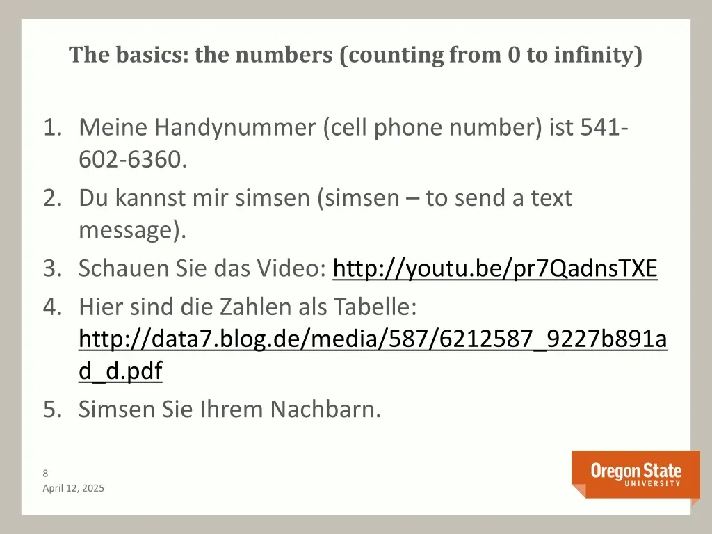 the basics the numbers counting from 0 to infinity