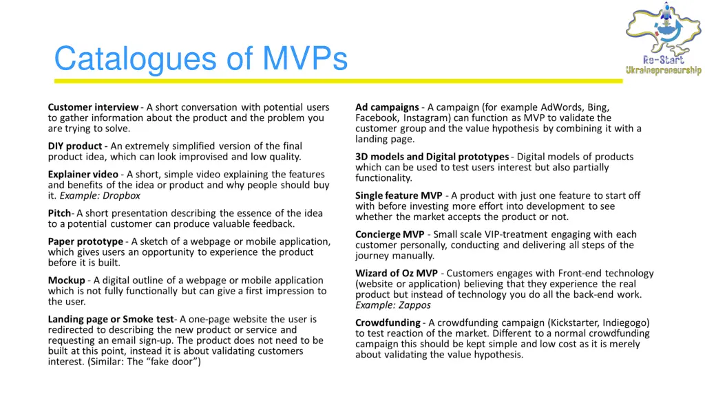 catalogues of mvps