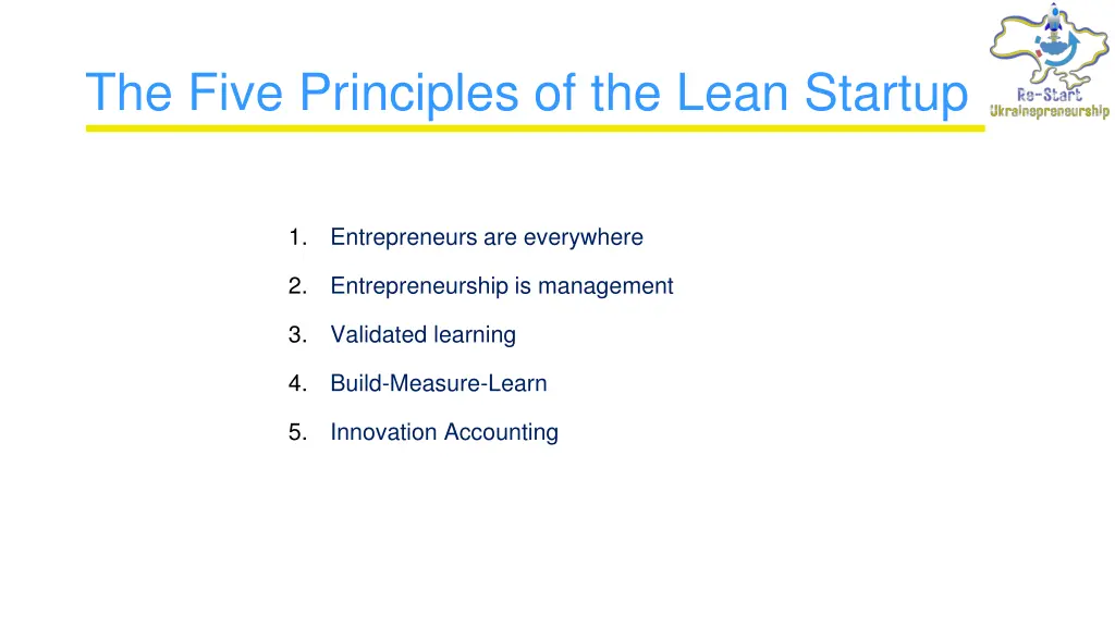 the five principles of the lean startup