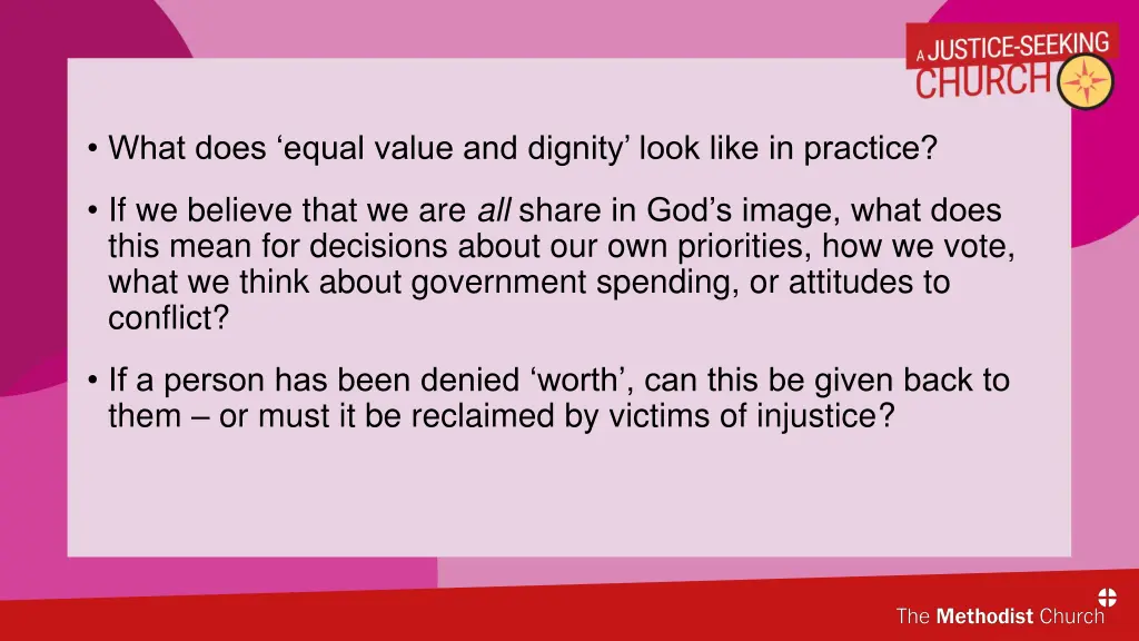 what does equal value and dignity look like