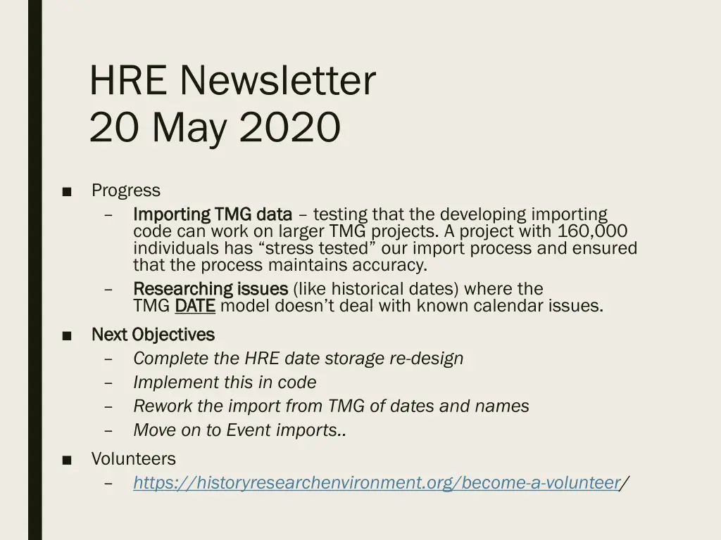 hre newsletter 20 may 2020