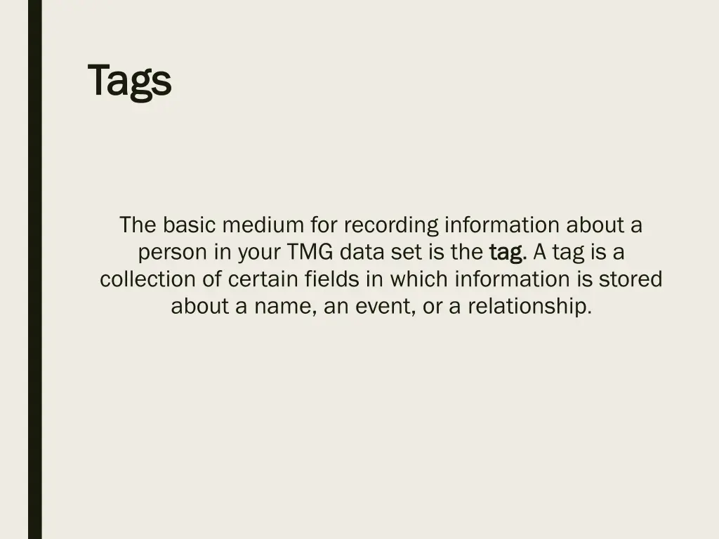 tags tags