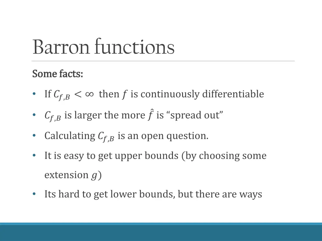 barron functions 4