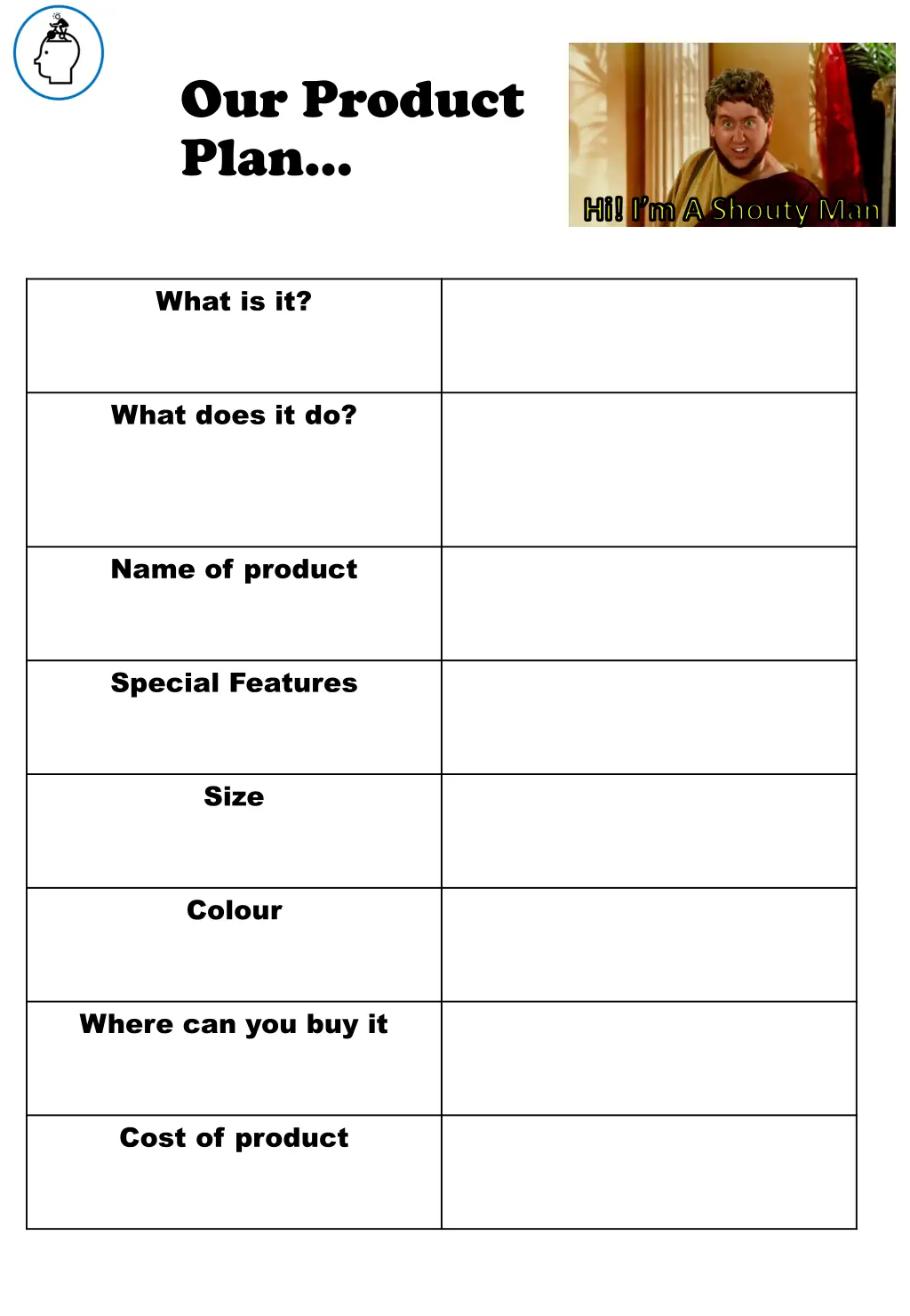 our product plan