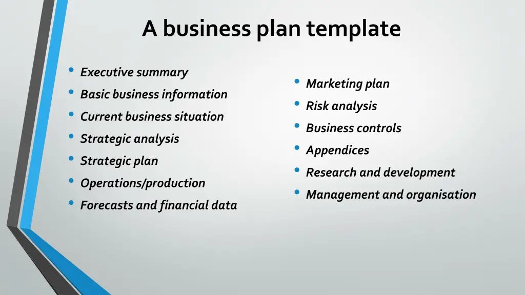 a business plan template 1