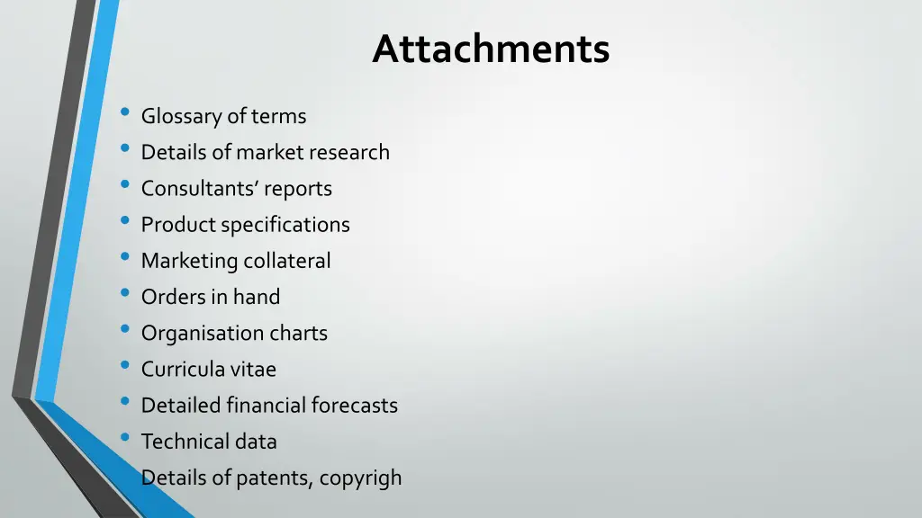 attachments