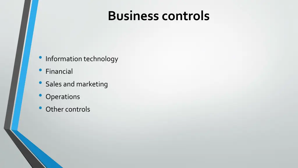 business controls