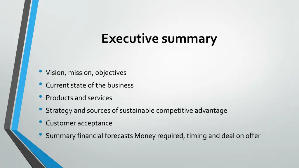 executive summary