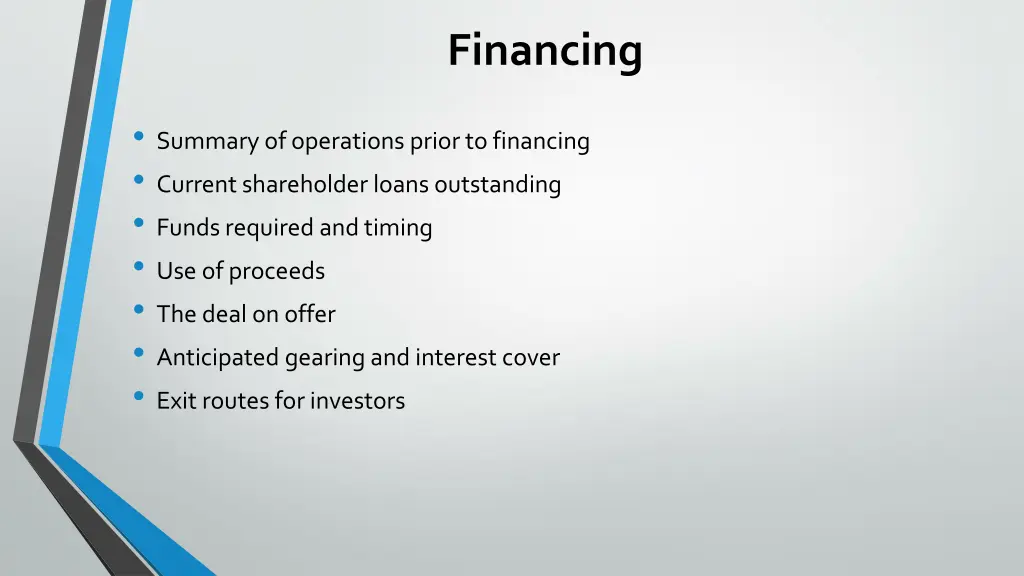 financing