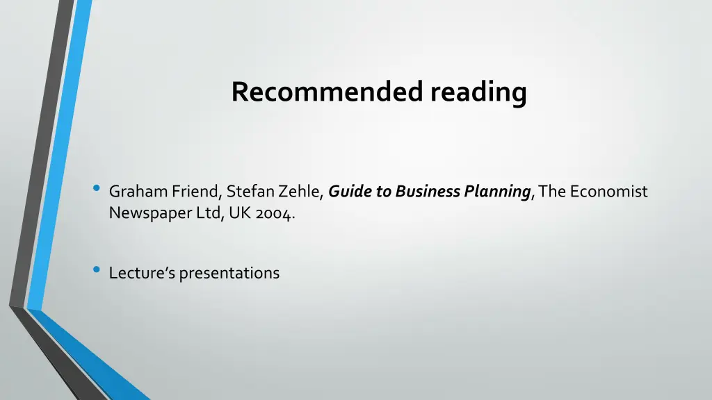 recommended reading