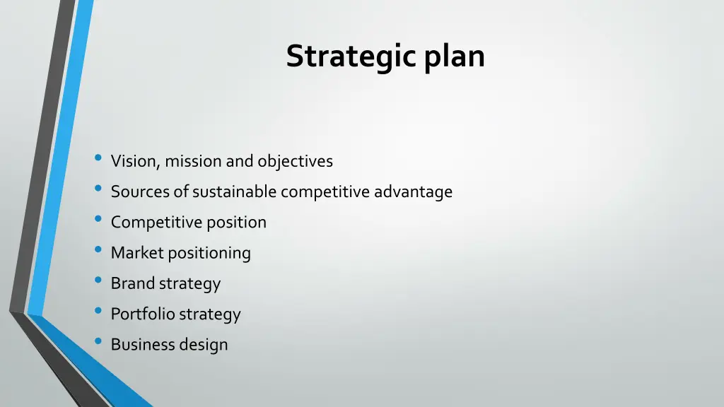 strategic plan