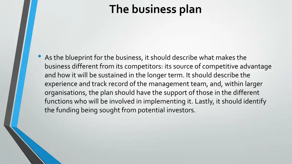 the business plan 2