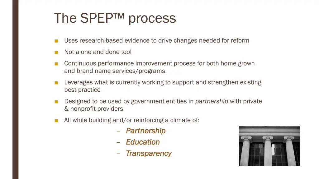 the spep process
