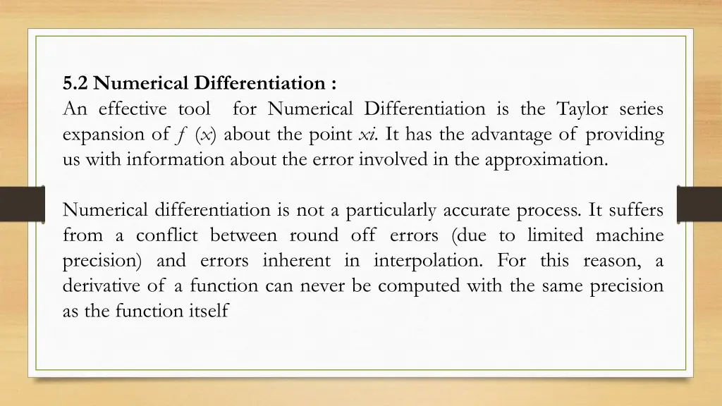 5 2 numerical differentiation an effective tool