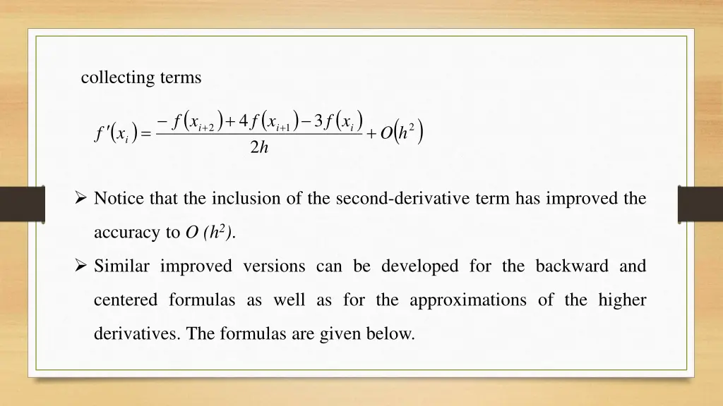 collecting terms
