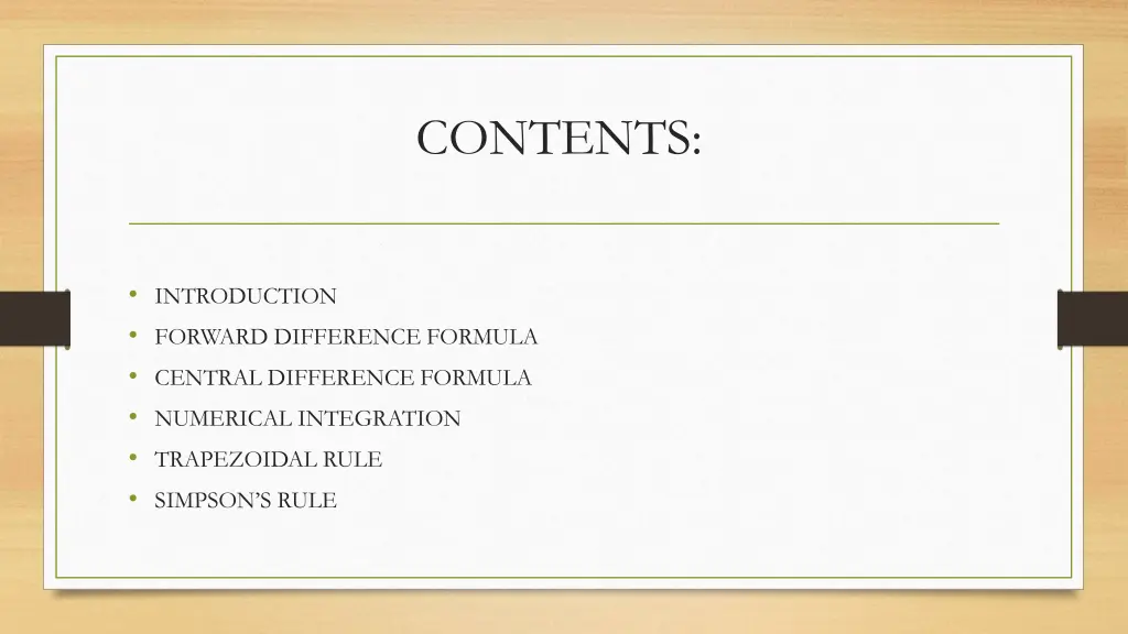 contents