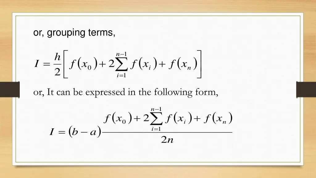 or grouping terms