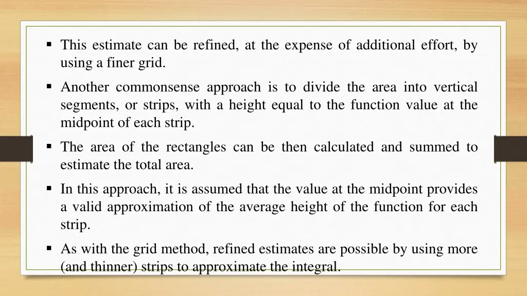 this estimate can be refined at the expense