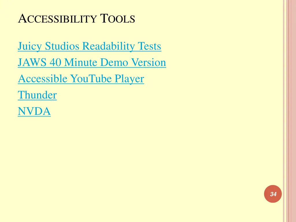 a ccessibility t ools