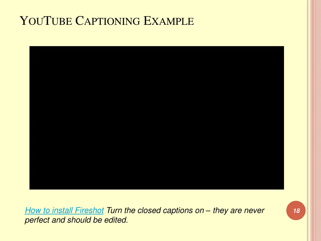 y ou t ube c aptioning e xample