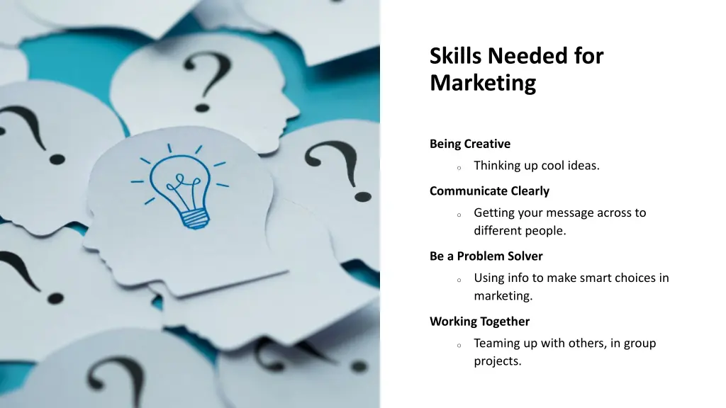 skills needed for marketing
