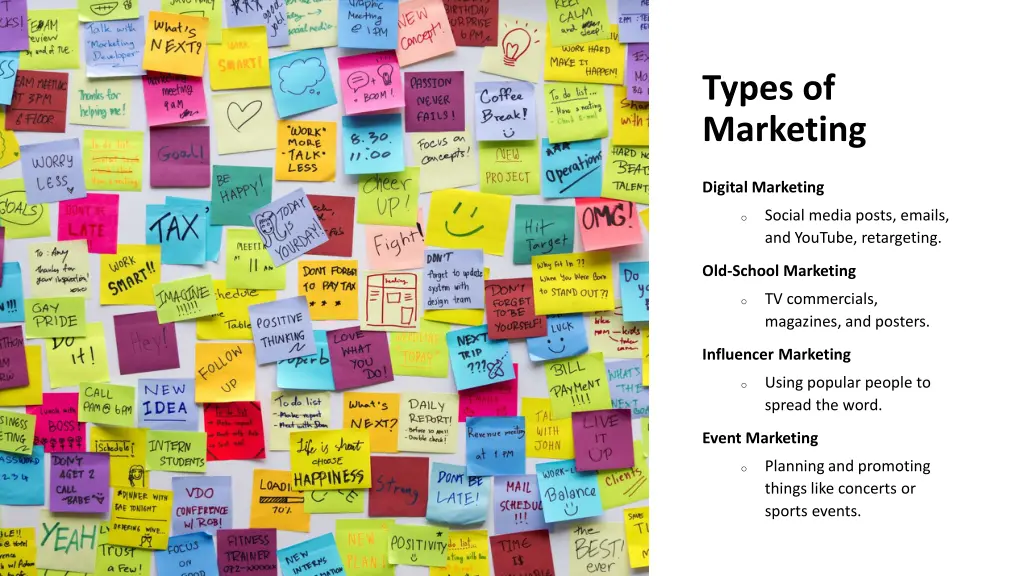 types of marketing
