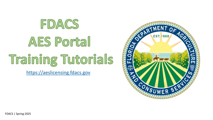 fdacs aes portal training tutorials