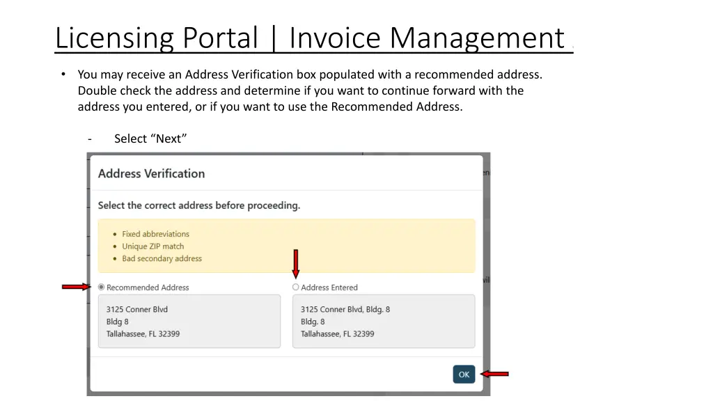 licensing portal invoice management 4