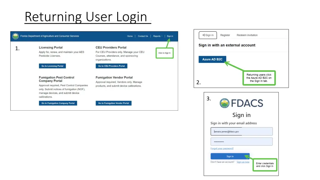 returning user login 1