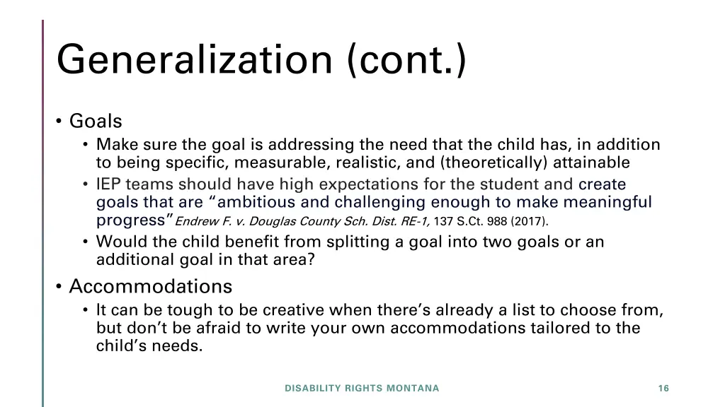generalization cont