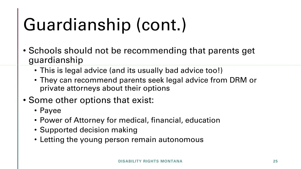 guardianship cont