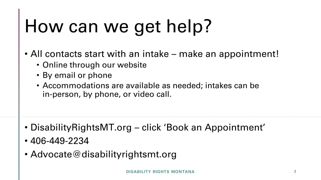 how can we get help
