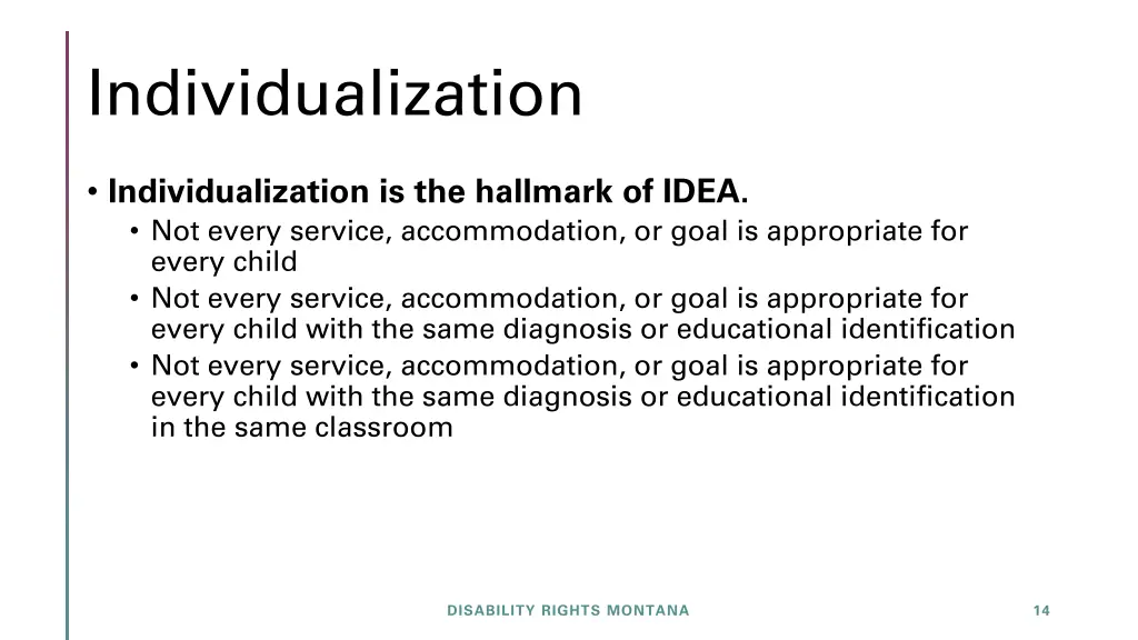individualization