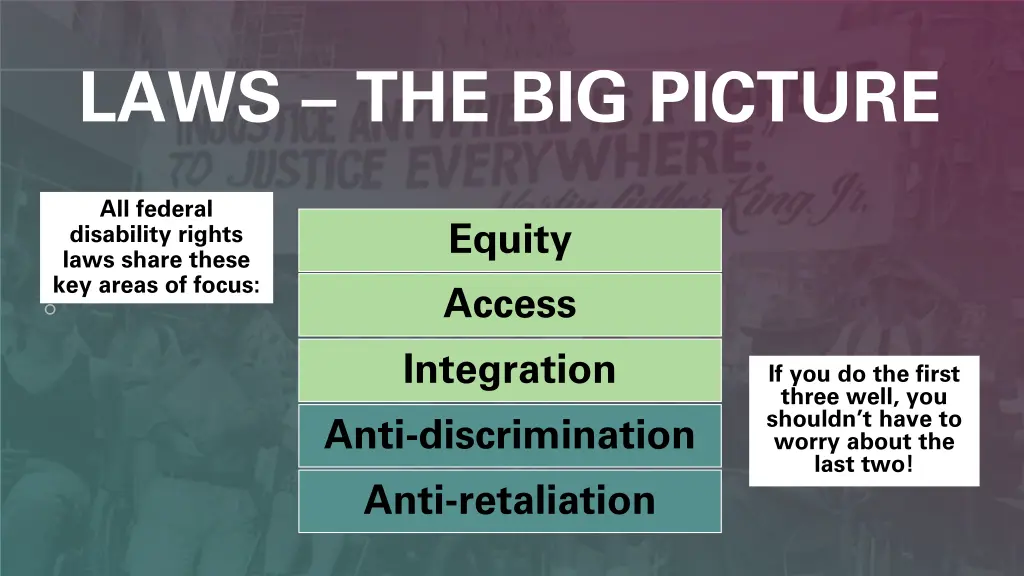 laws the big picture