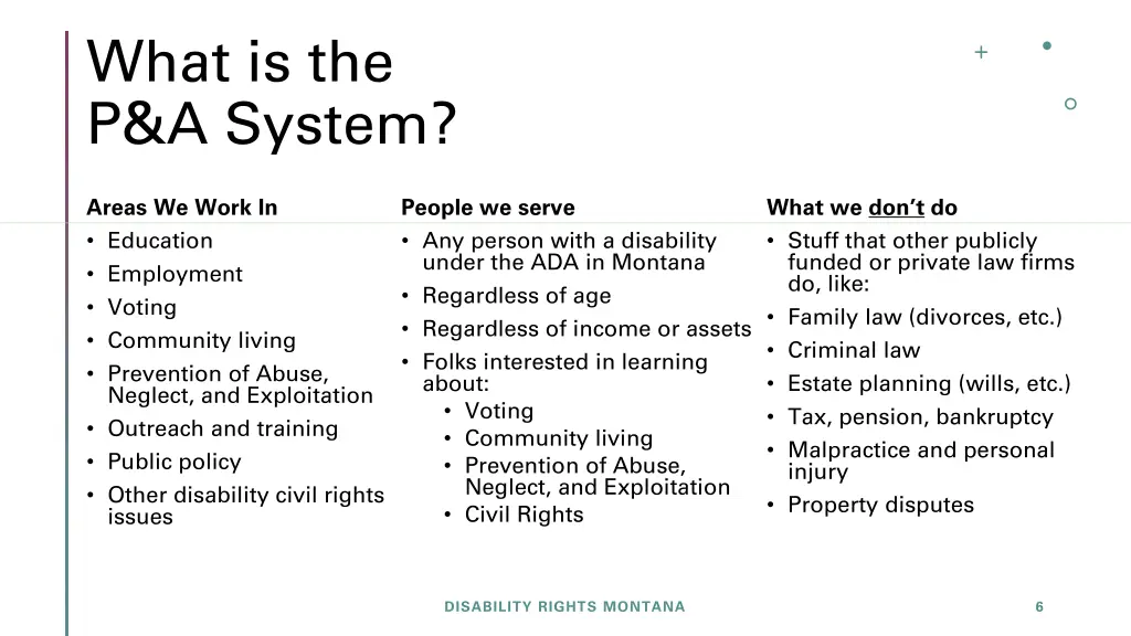 what is the p a system